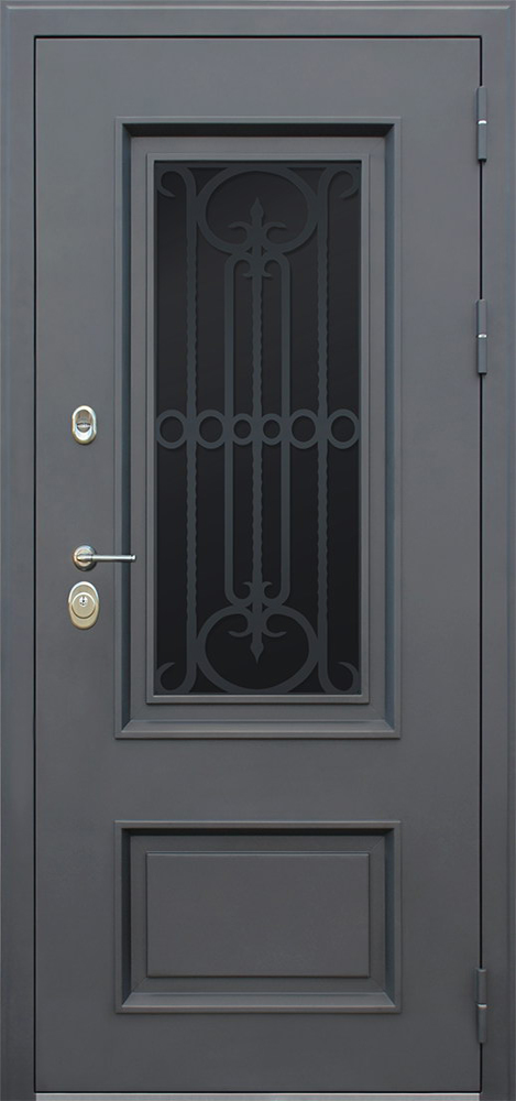 Дверной стандарт Входная дверь Аляска со Стеклопакетом, арт. 0005262 - фото №1 (внешняя сторона)